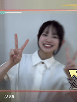 TikTokに投稿された動画