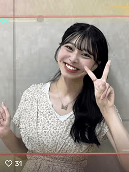 TikTokに投稿された動画